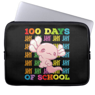 100 Days Of School Axolotl Teacher Laptop Sleeve