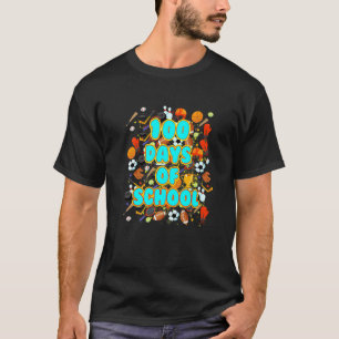 100 days Of School Ball sport Teacher Or Student T-Shirt