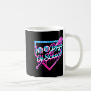 100 Days Of School Baseball 100th Day Ice Cream Bo Coffee Mug