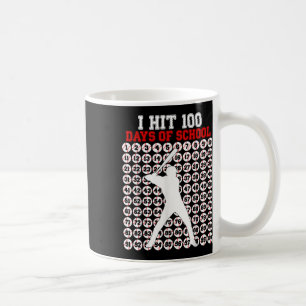100 Days Of School Baseball 100th Day Of School Coffee Mug