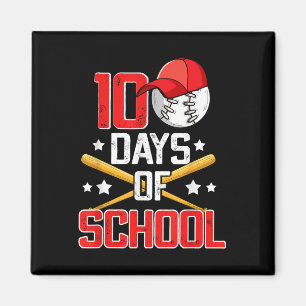 100 Days Of School Baseball 100th Day School Boys Magnet