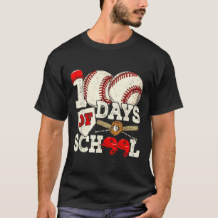 100 Days Of School Baseball 100th Day Teacher _1 T-Shirt