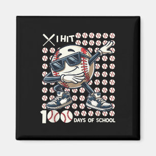 100 Days Of School Baseball Bat 100th Day Of Magnet