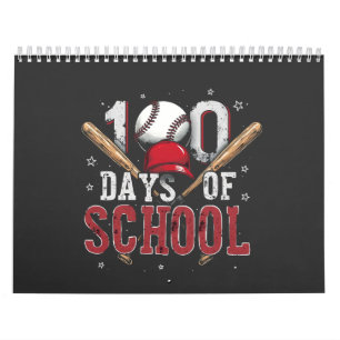 100 Days of School Baseball Sport Lovers Calendar