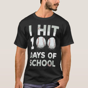 100 Days of School Baseball Vintage Teacher Kids 1 T-Shirt