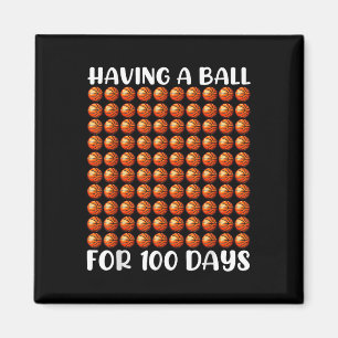 100 Days Of School Basketball 100th Day 100 Days Magnet
