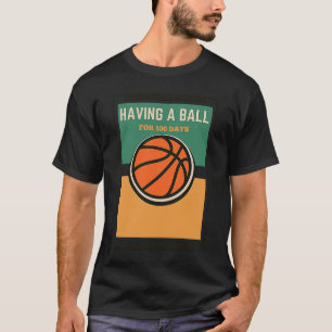 100 Days Of School Basketball 100th Day Balls Boy T-Shirt