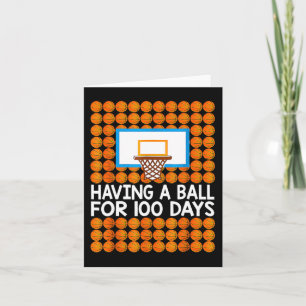 100 Days Of School Basketball 100th Day Balls Gift Card