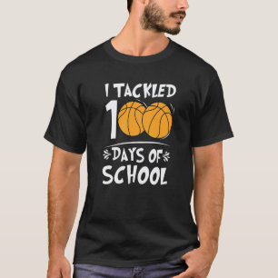 100 Days of School Basketball Teacher 100th Day Of T-Shirt