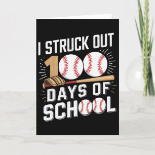 100 Days Of School Boys Kids 100th Day Of School B Card