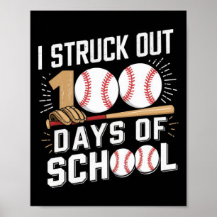 100 Days Of School Boys Kids 100th Day Of School B Poster