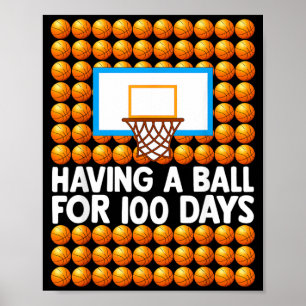 100 Days Of School Boys Kids 100th Day Of School Poster