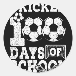 100 Days Of School Boys Kids 100th Day Of School S Classic Round Sticker