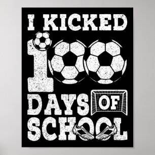 100 Days Of School Boys Kids 100th Day Of School S Poster