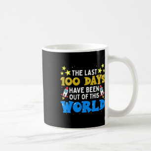 100 Days Of School Boys Outer Space Astronaut Rock Coffee Mug