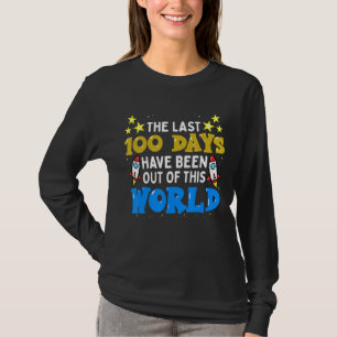 100 Days Of School Boys Outer Space Astronaut Rock T-Shirt