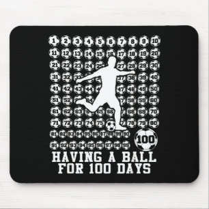 100 Days Of School Boys Soccer 100th Day Of School Mouse Pad