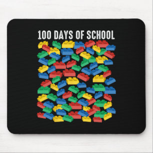 100 Days Of School Building Blocks Master Builder Mouse Pad