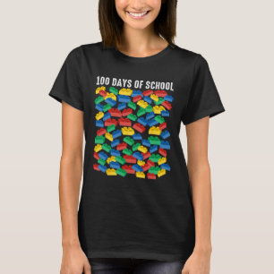 100 Days Of School Building Blocks Master Builder T-Shirt