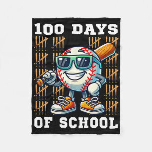 100 Days Of School Bysebyll 100th Day Of School Bo Fleece Blanket