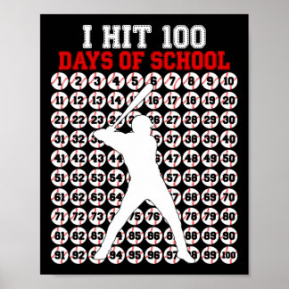 100 Days Of School Bysebyll 100th Day Of School Bo Poster