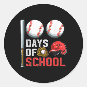 100 Days Of School Bysebyll 100th Day Student Kids Classic Round Sticker