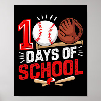 100 Days Of School Bysebyll 100th Day Student Kids Poster