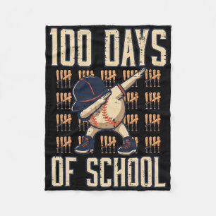 100 Days Of School Bysebyll Dab 100th Day Boys Kid Fleece Blanket