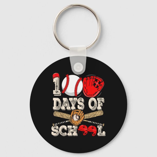 100 Days Of School Bysell 100th Day  Key Ring (Front)