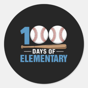 100 Days Of School Bysell Tee Elementary Student T Classic Round Sticker
