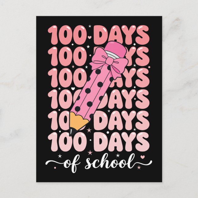 100 days of school celebration postcard (Front)
