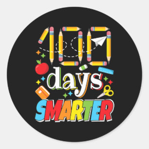 100 Days Of School Celebration Teacher Student 100 Classic Round Sticker