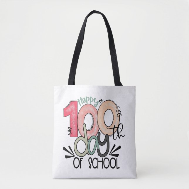 100 days of school celebration  tote bag (Front)