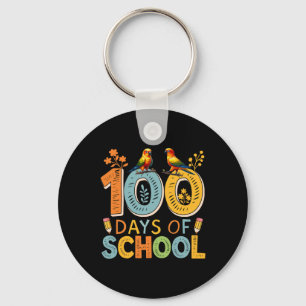 100 Days Of School Colourful Sun Conures Teacher S Key Ring