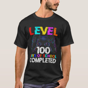 100 Days of School Completed Gamer Boy Level 100 C T-Shirt
