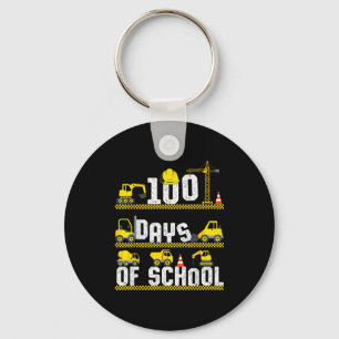 100 Days Of School Construction Truck 100th Day Bo Key Ring