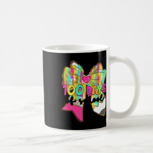 100 Days Of School Coquette Bow Pencil 100th Day T Coffee Mug