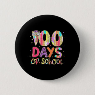 100 Days Of School Coquette Pencil Bow Teachers Gi 6 Cm Round Badge