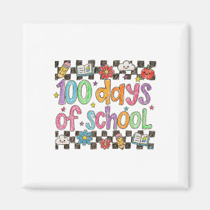 100 Days Of School Crayon Handwriting Style Teache Magnet