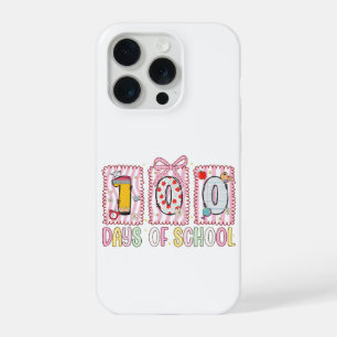 100 Days of School Cute Colorful 100th Day iPhone 15 Pro Case