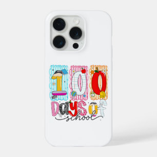 100 Days of School Cute Colourful 100th Day iPhone 15 Pro Case