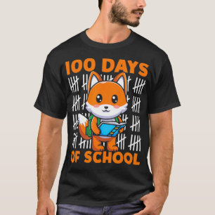100 Days Of School Cute Fo With Backpack School Fo T-Shirt