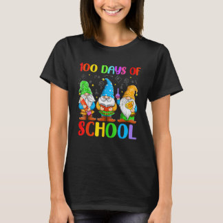100 Days Of School Cute Gnomes Learning Teacher T-Shirt