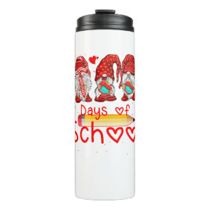 100 Days Of School Cute Gnomes Virtual Learning Thermal Tumbler