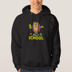 100 Days Of School Cute Owl Happy 100th Day Kids B Hoodie