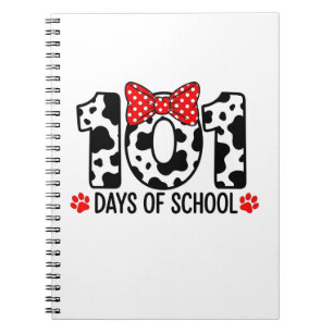 100 Days of School Dalmatian Dog Boy Kid 100th Day Notebook