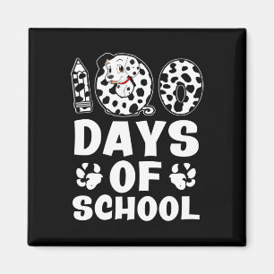 100 Days Of School Dalmatian Dog Boys Girls 100 Da Magnet