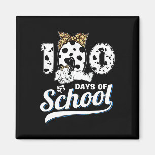 100 Days Of School Dalmatian Dog Boys Girls 100 Da Magnet