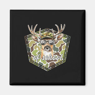 100 Days Of School Deer Hunting Camo Hunter Boy Gi Magnet