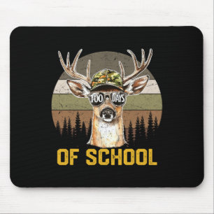 100 Days Of School Deer Hunting Camo Hunter Boy Gi Mouse Pad